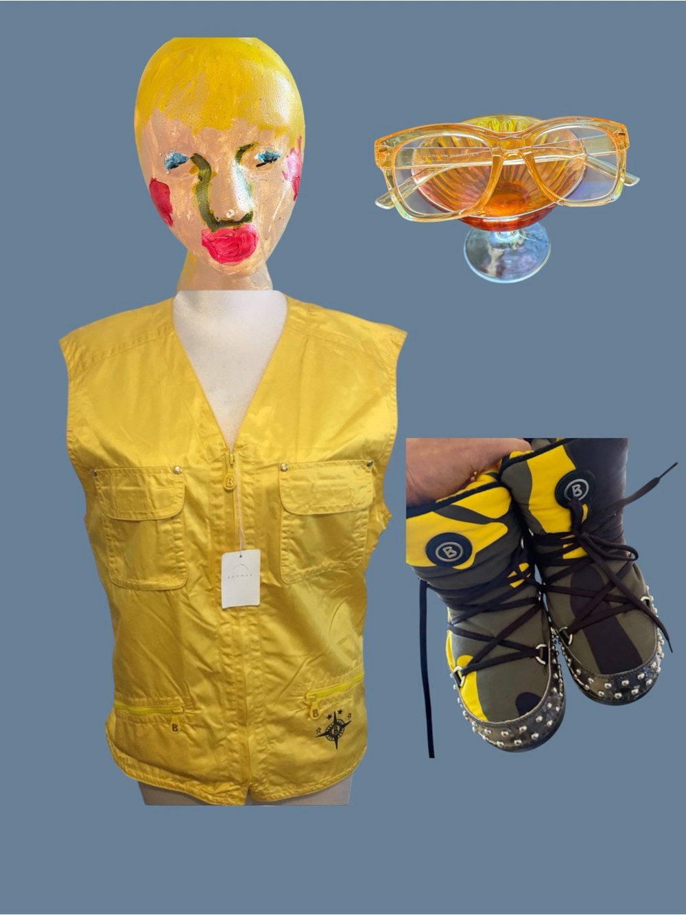Bogner Shiny Yellow Ski Utility Vest